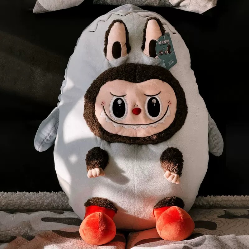 Pop Mart Beijing City Park Limited Edition LABUBU Shark Pillow