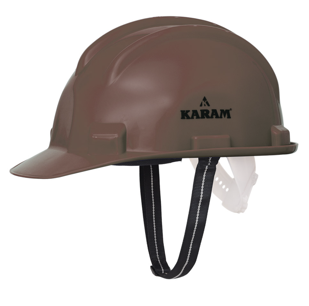 Safety Helmet with Protective Peak with Nape type Adjustment