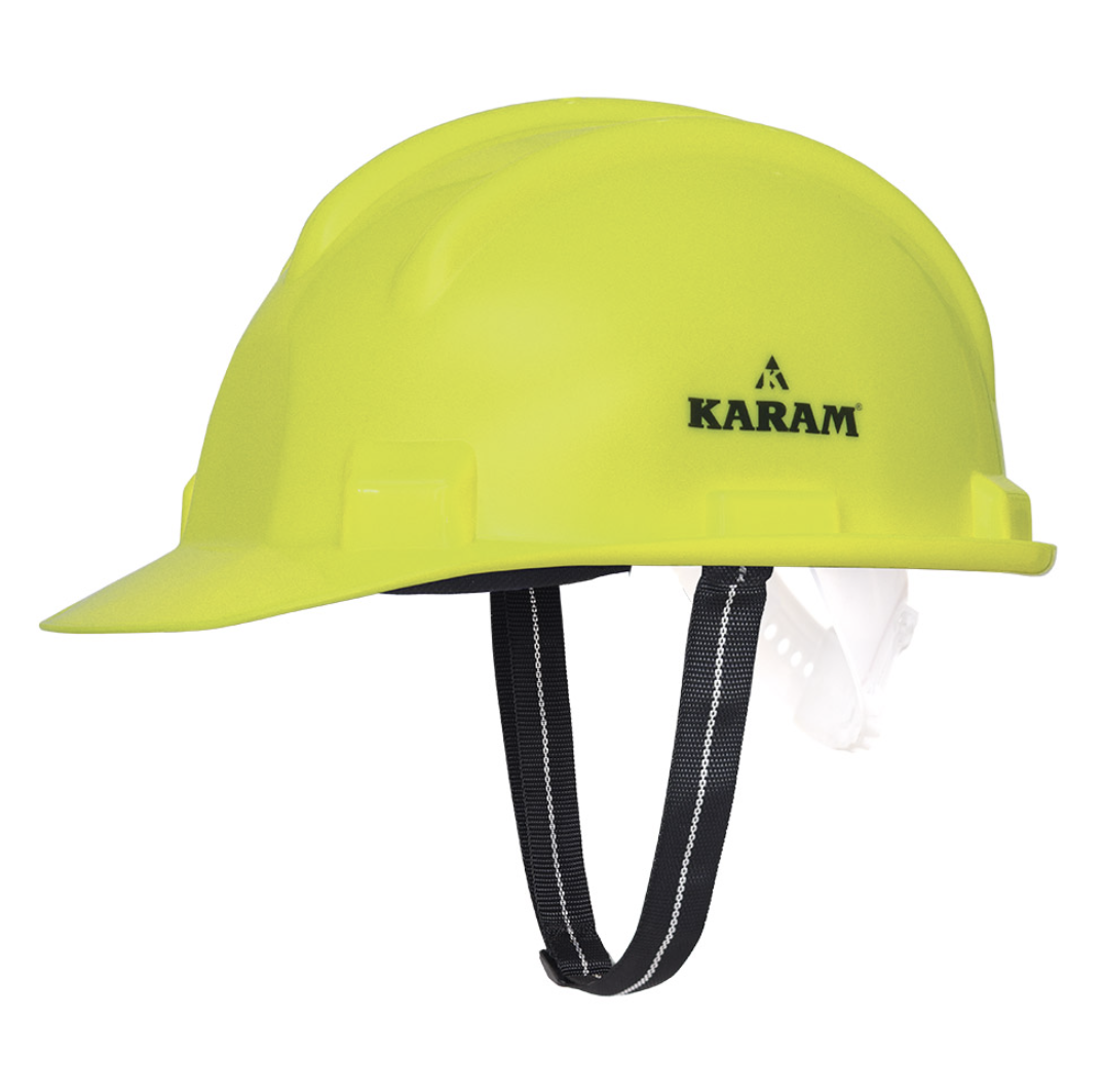 Safety Helmet with Protective Peak with Nape type Adjustment