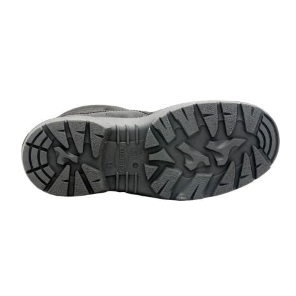 Men's Boxylic Steel Toe Leather Safety Shoe (Black)