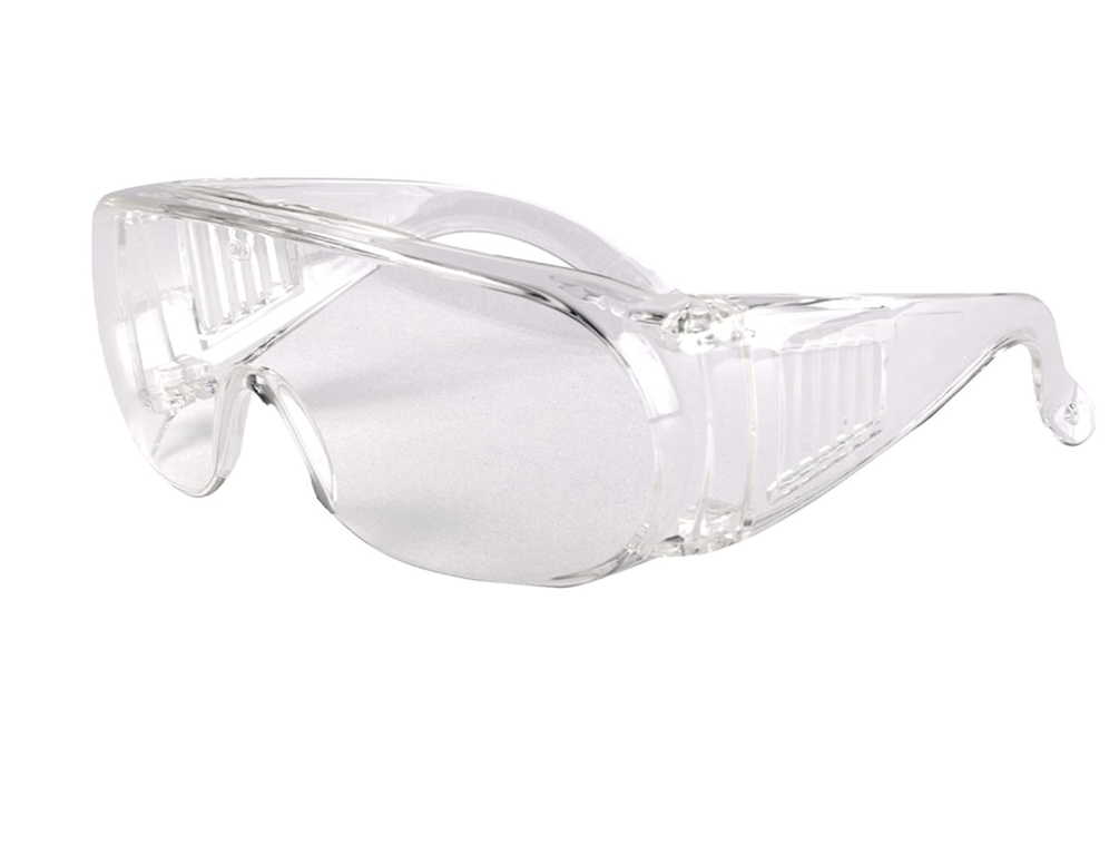 1611 Safety Goggles Hard Coat Eyewear For Multipurpose Use In Riding Motorcycle, Construction, 