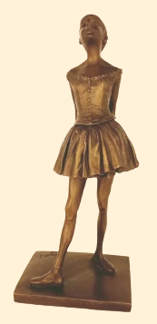 Statue de danseuse en bronze