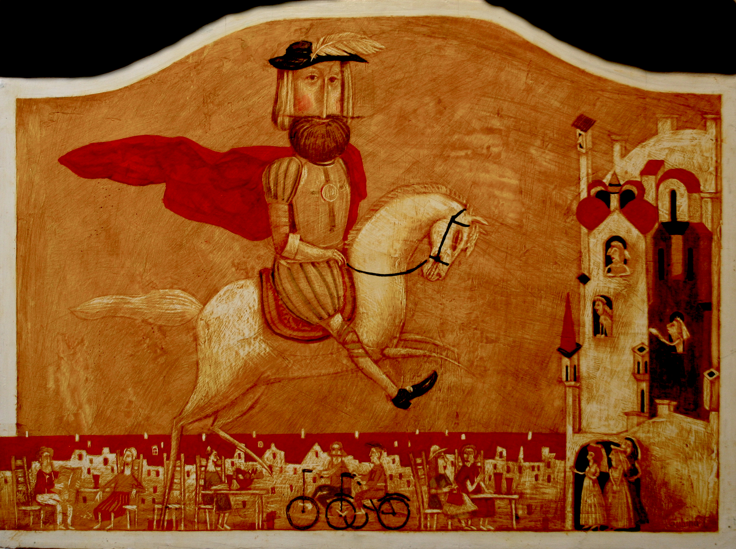 Prince sur un cheval blanc