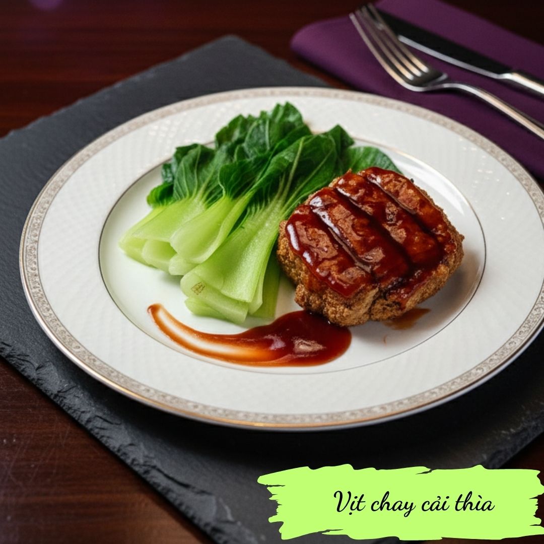 Vegetarian Duck with Bok Choy
