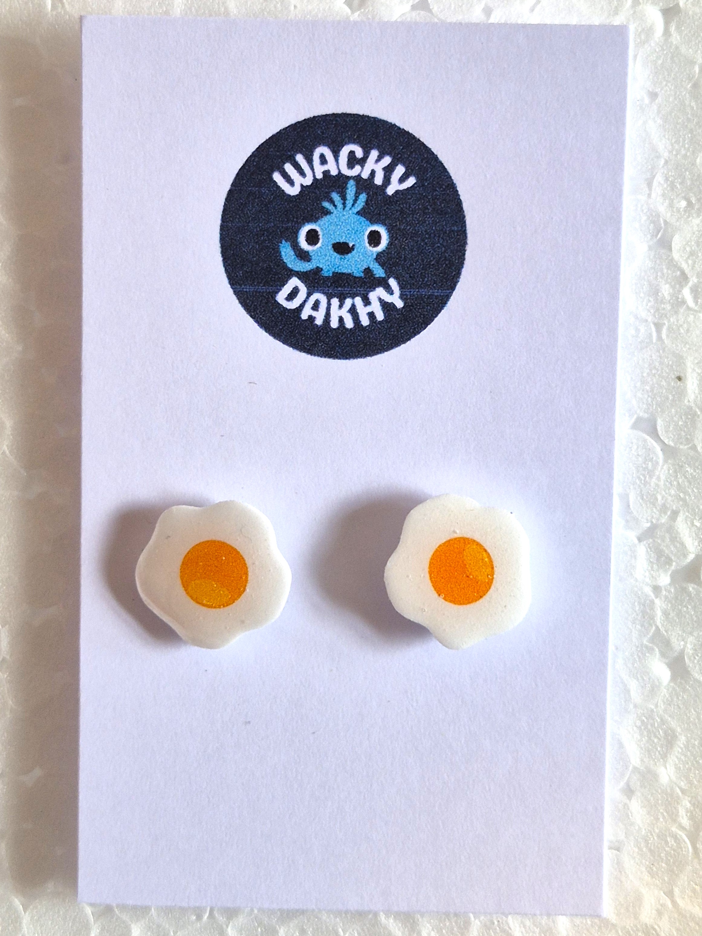 Boucles d'oreilles Œuf au plat