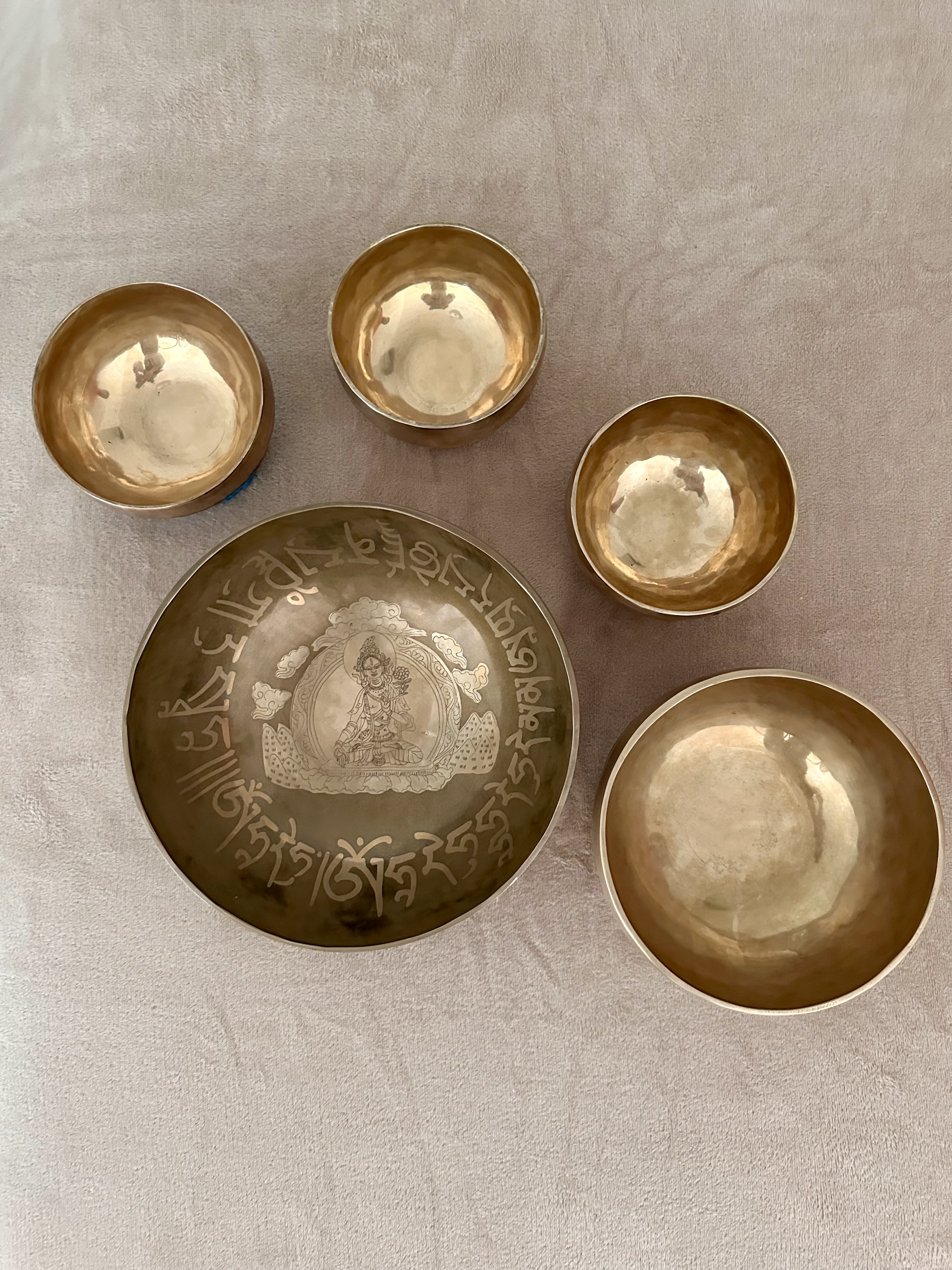 Rituel Bols Tibétains 5 bols