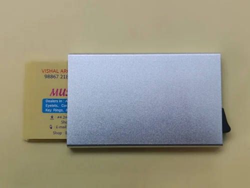 Silver Business Card Holder