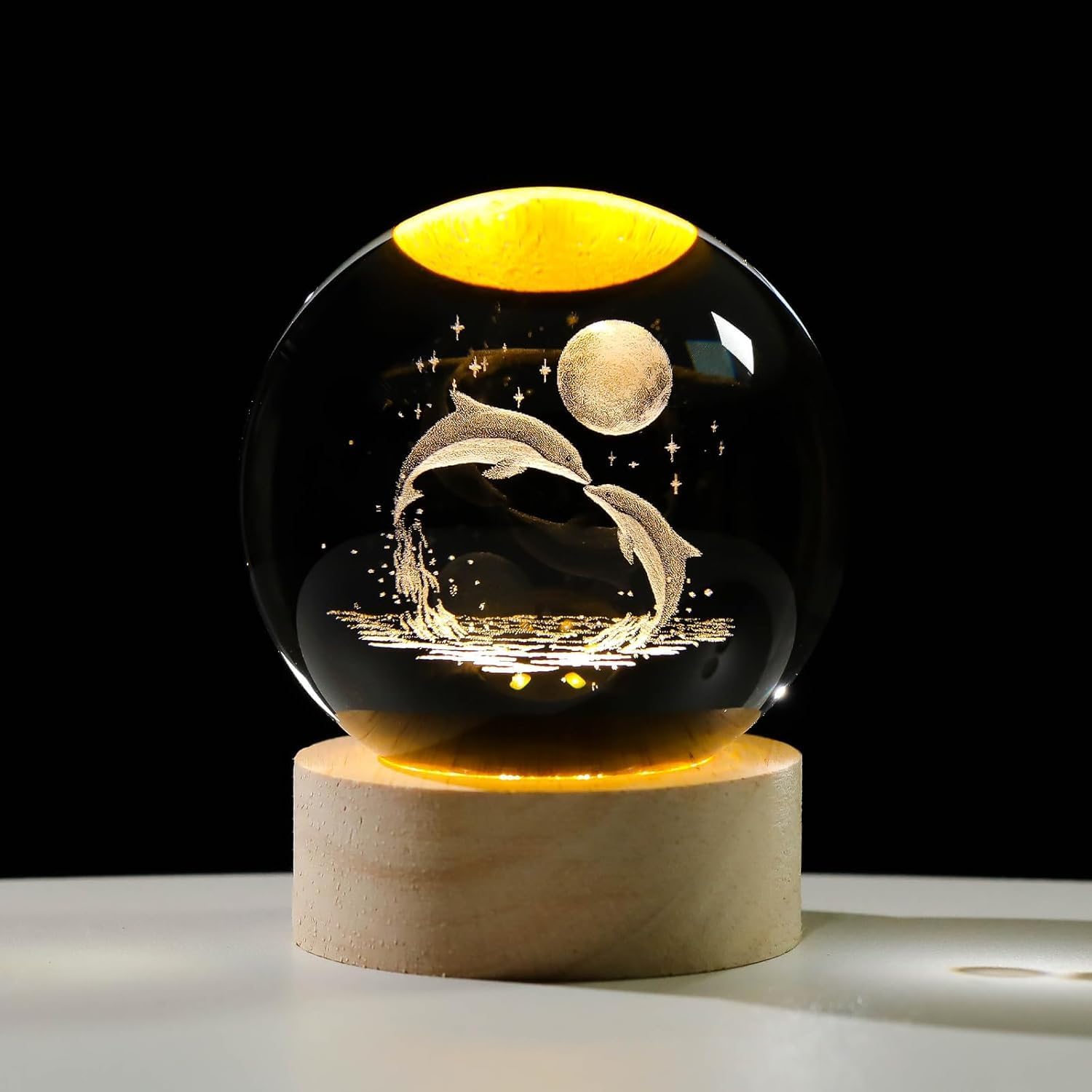 3D Crystal Ball Night Light
