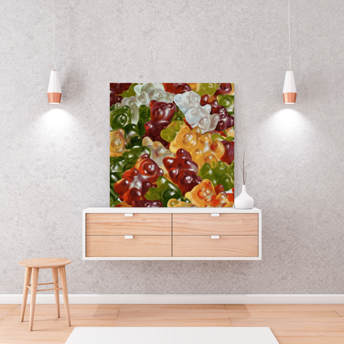 Bear Pile - Canvas Print