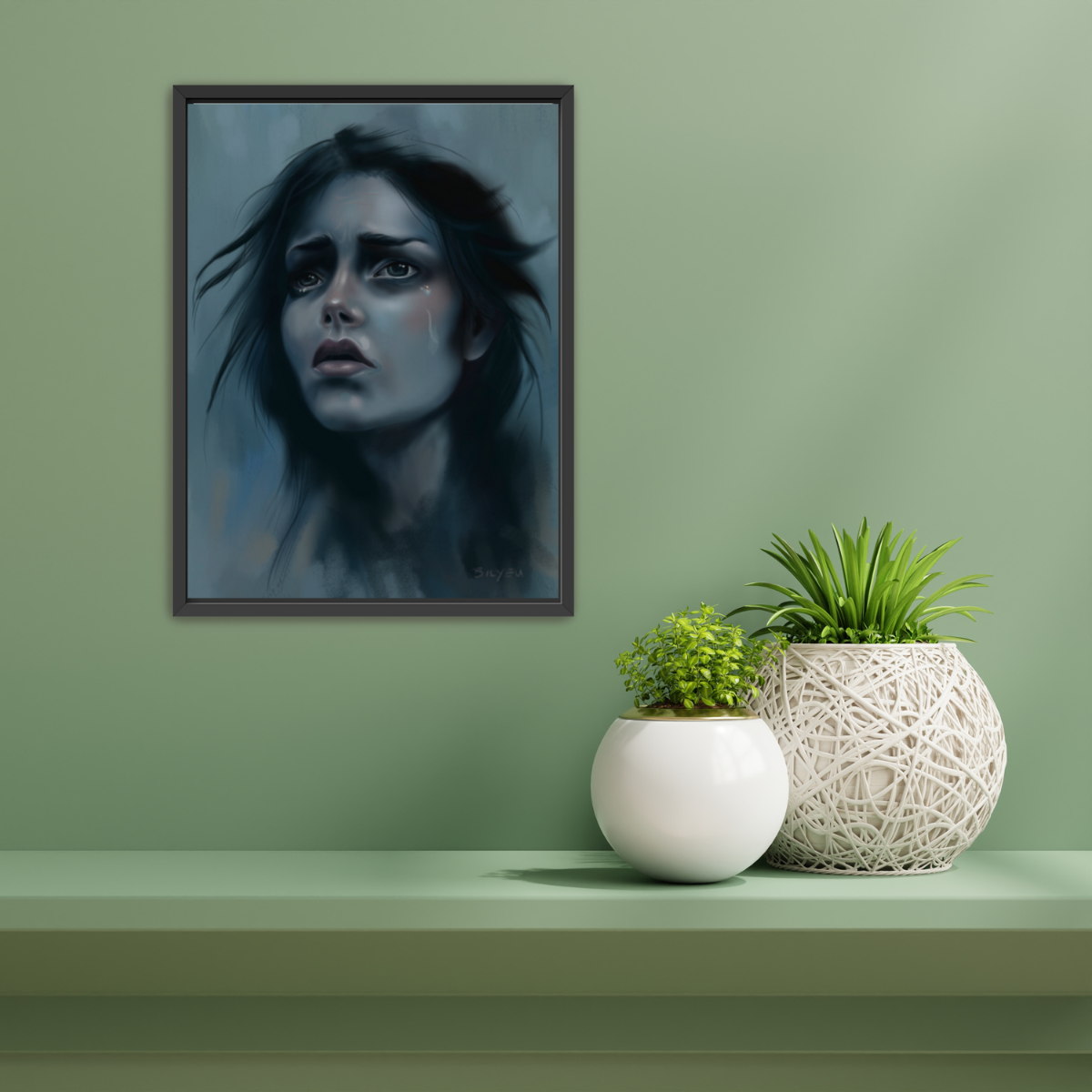 Blue Requiem - Fine Art Paper Print