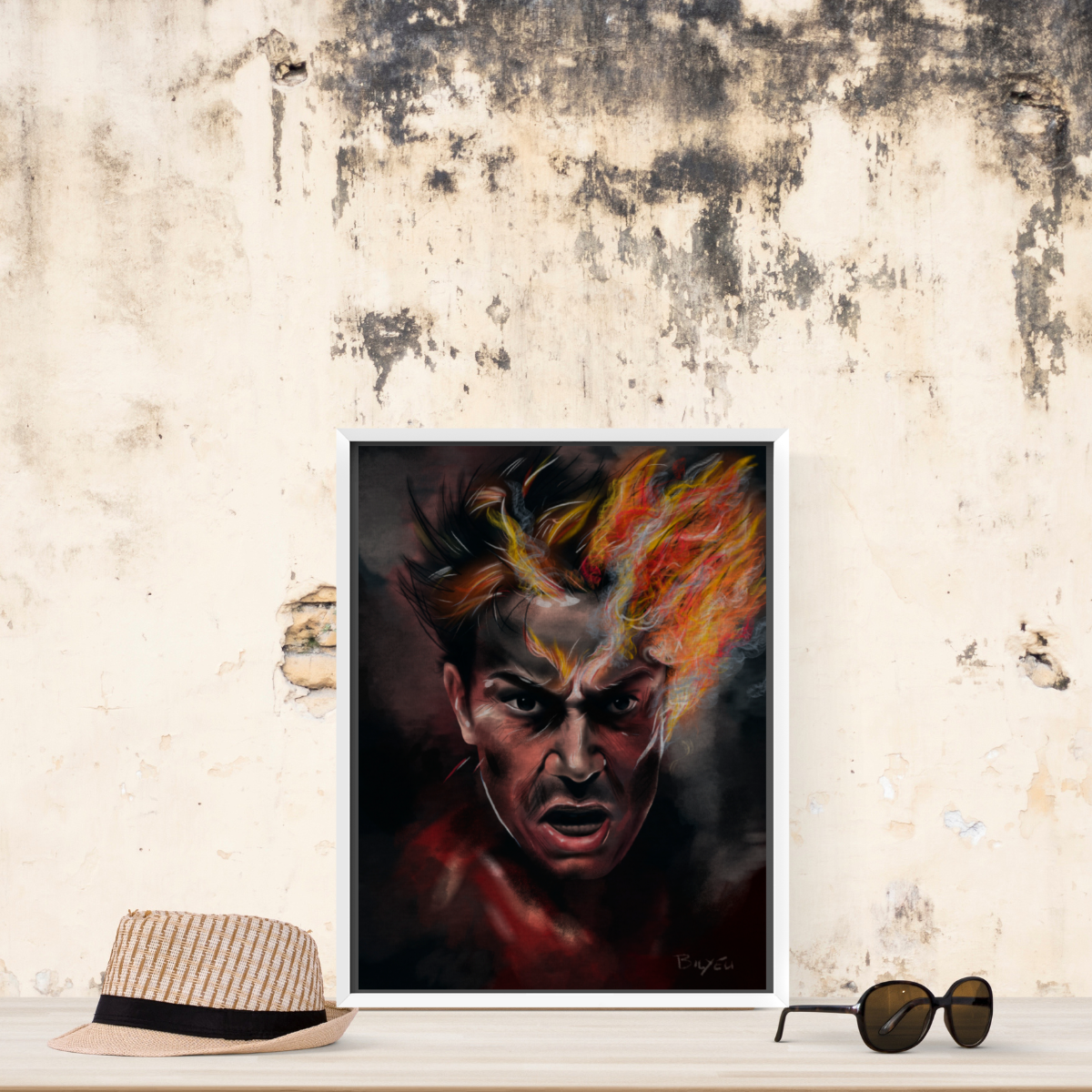Face of Fury - Fine Art Paper Print