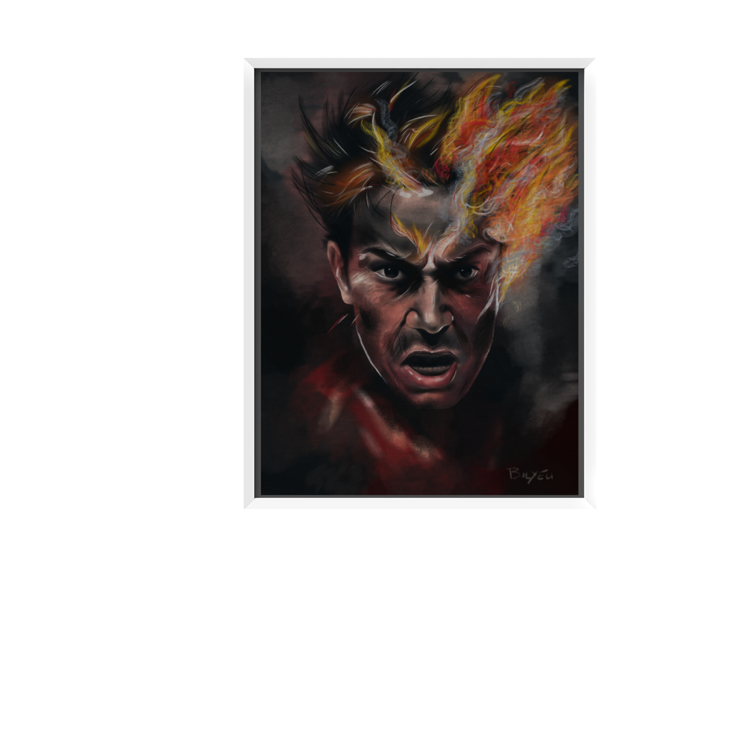 Face of Fury - Fine Art Paper Print
