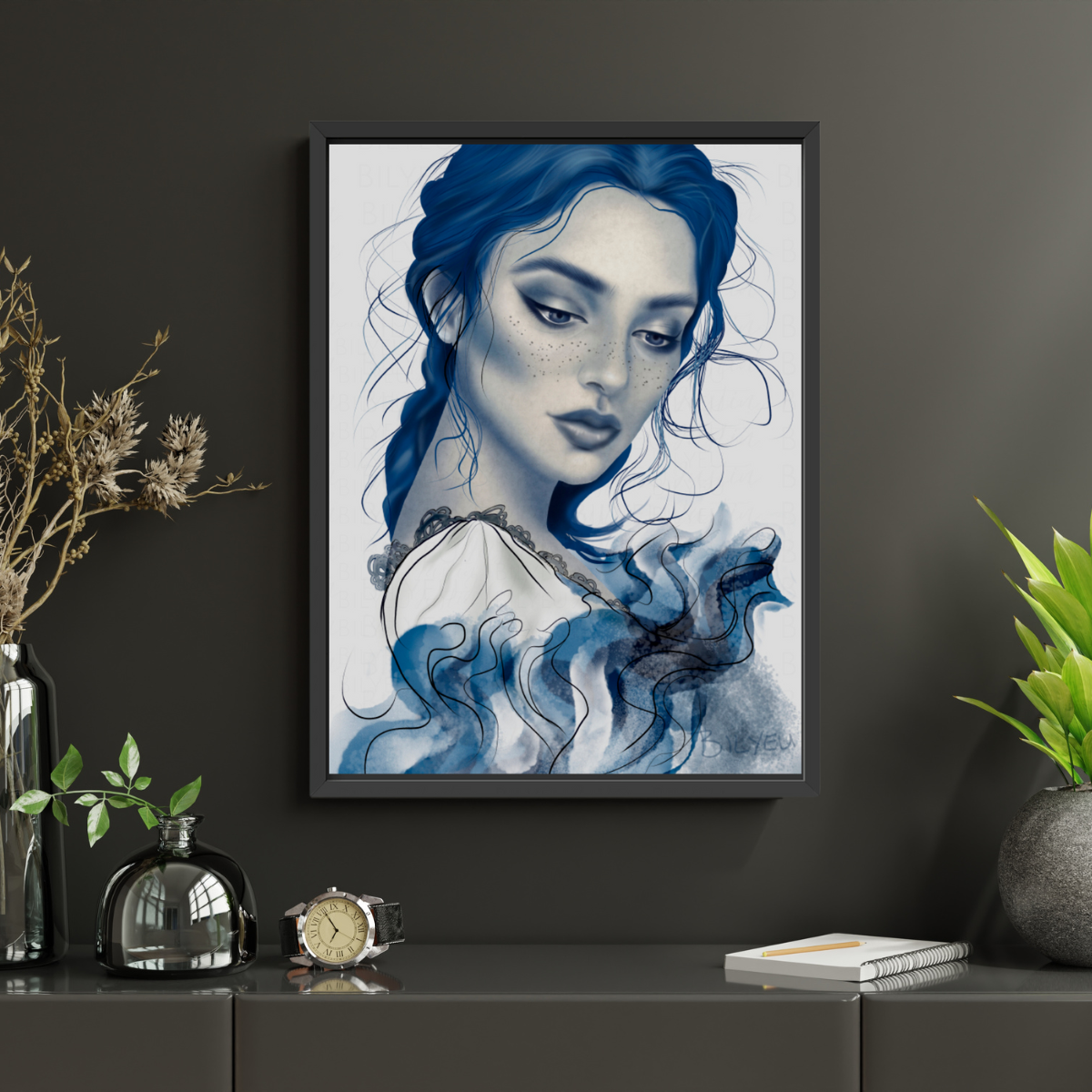 Blueprint of Thought - Canvas Print