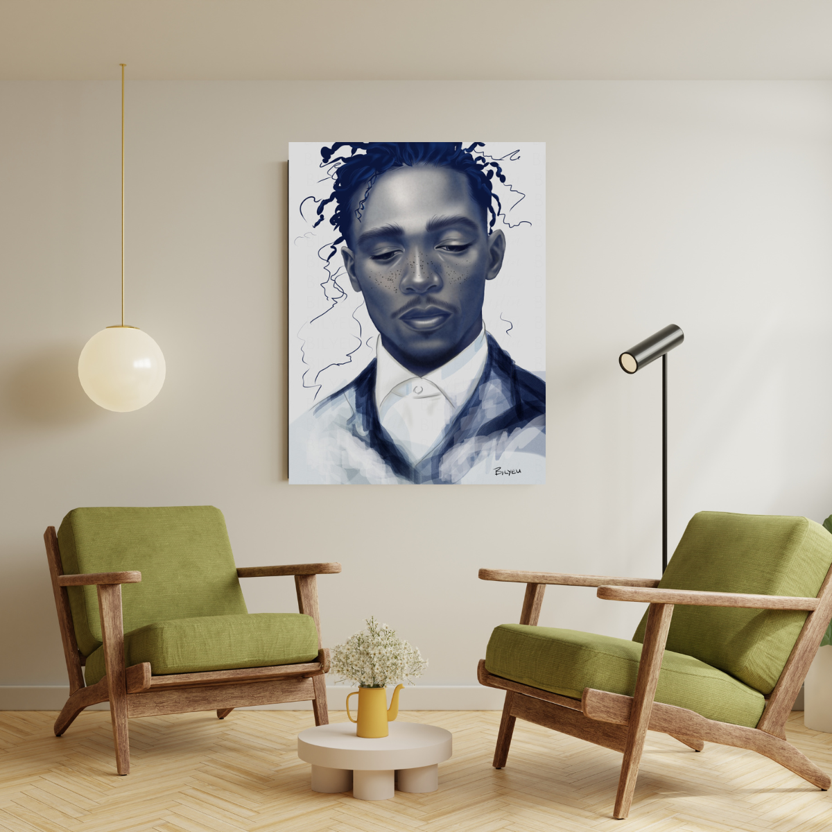 Blueprint of Strength - Canvas Print