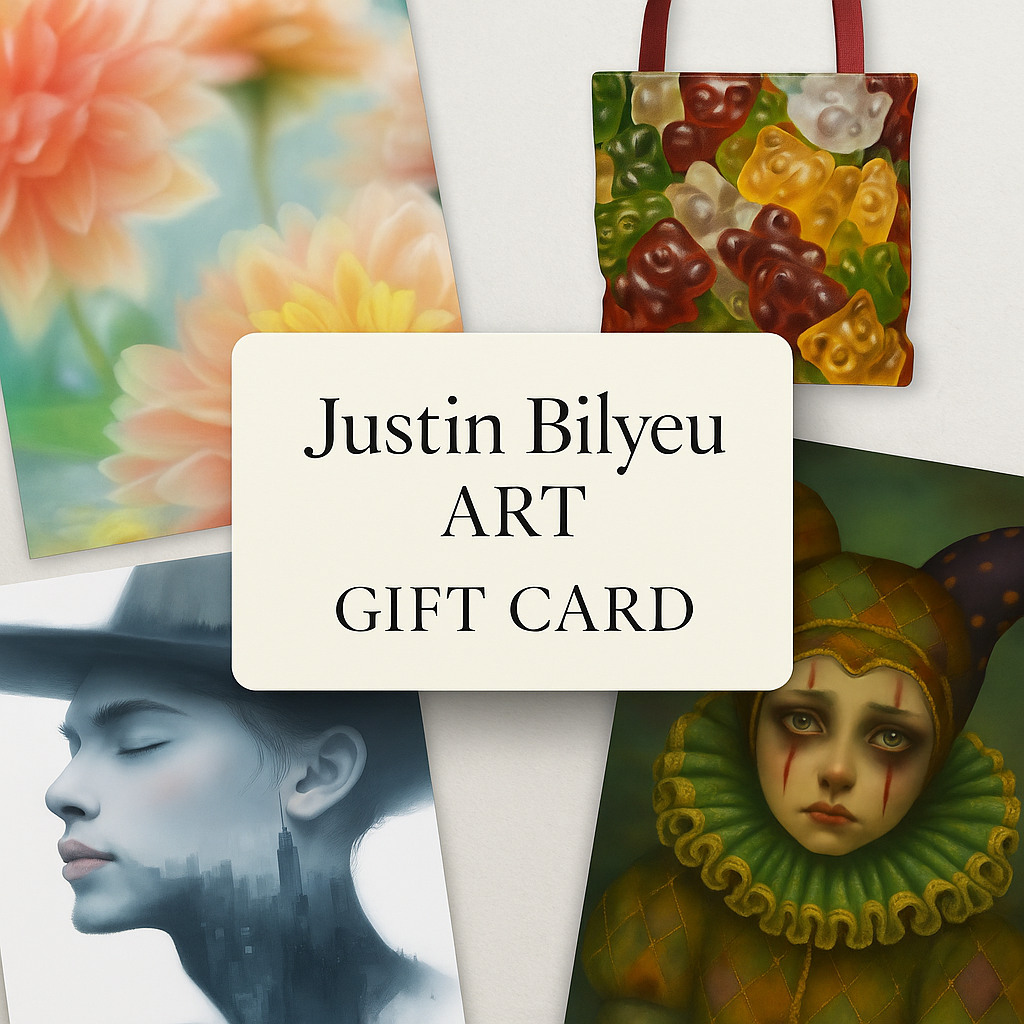 Justin Bilyeu Art Gift Card – Give the Gift of Original Art