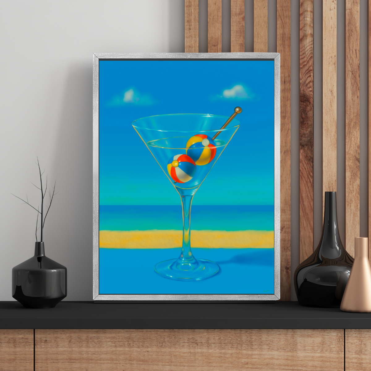 Martini with a Twist - Canvas Print
