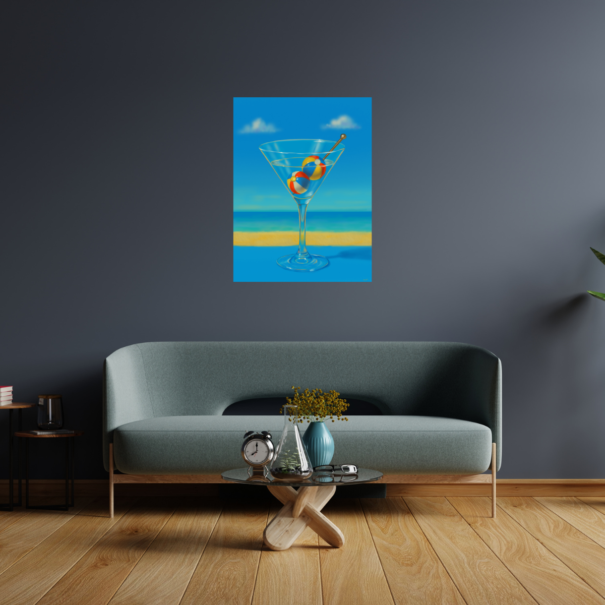 Martini with a Twist - Canvas Print