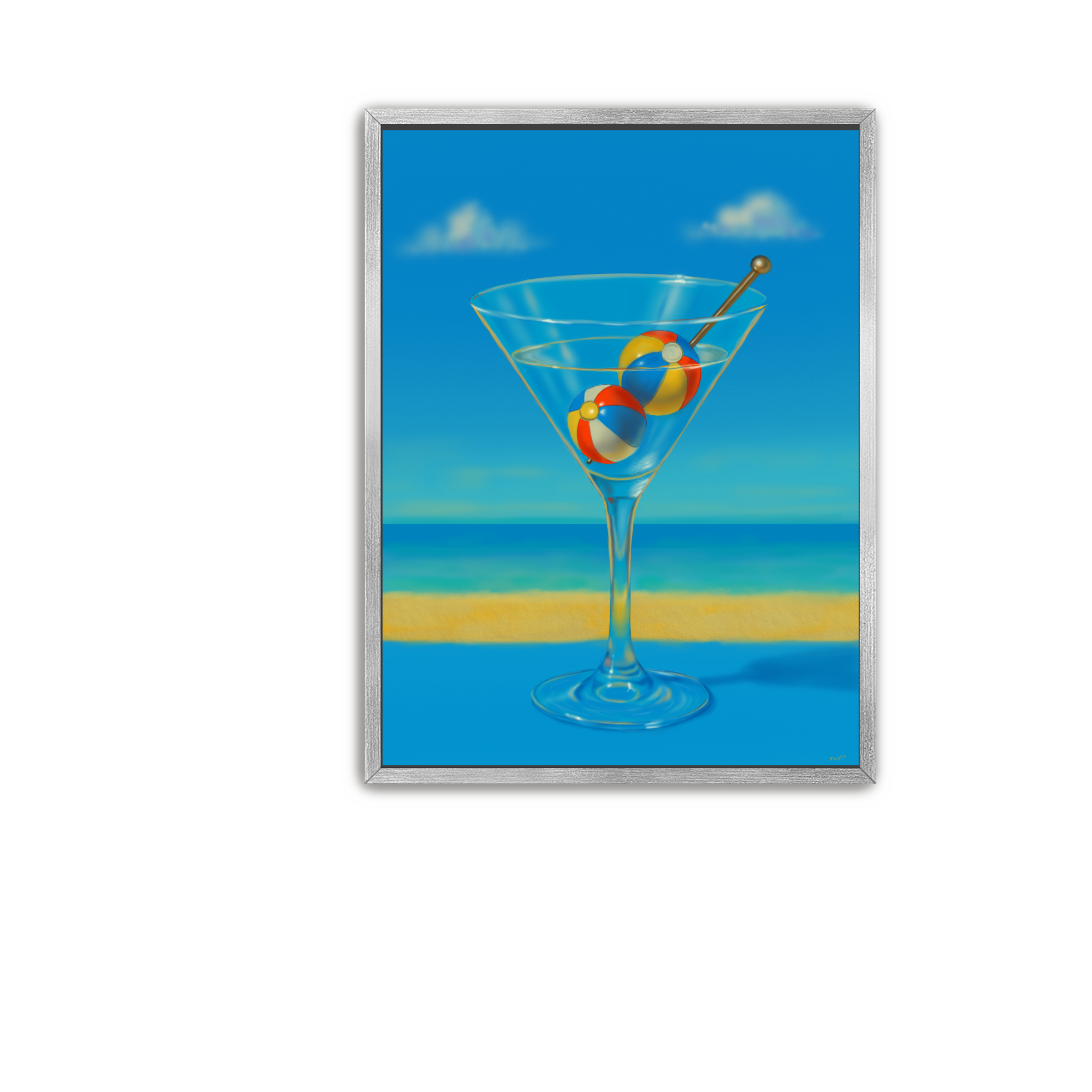 Martini with a Twist - Canvas Print