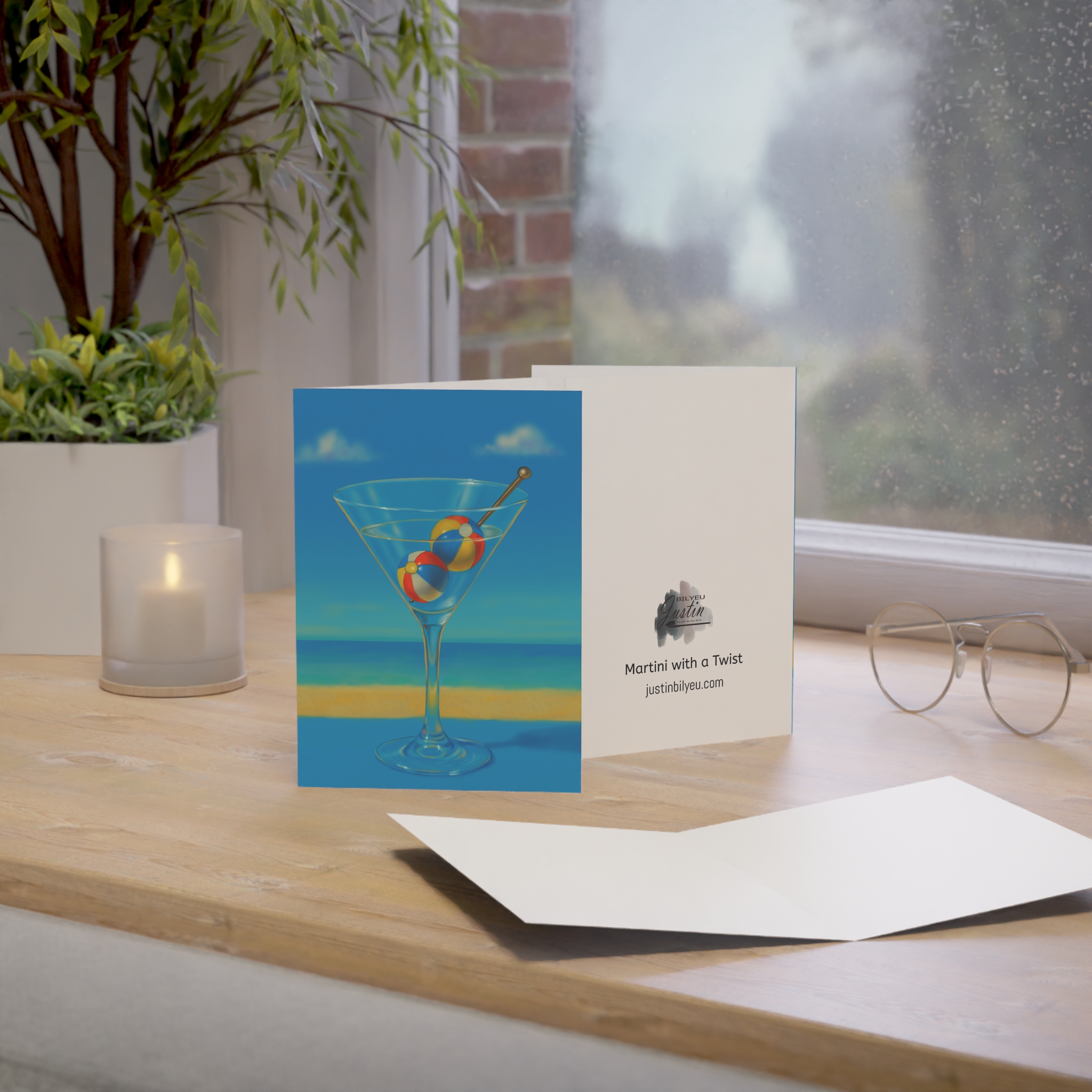 Martini with a Twist - Greeting Cards (Set of 10)