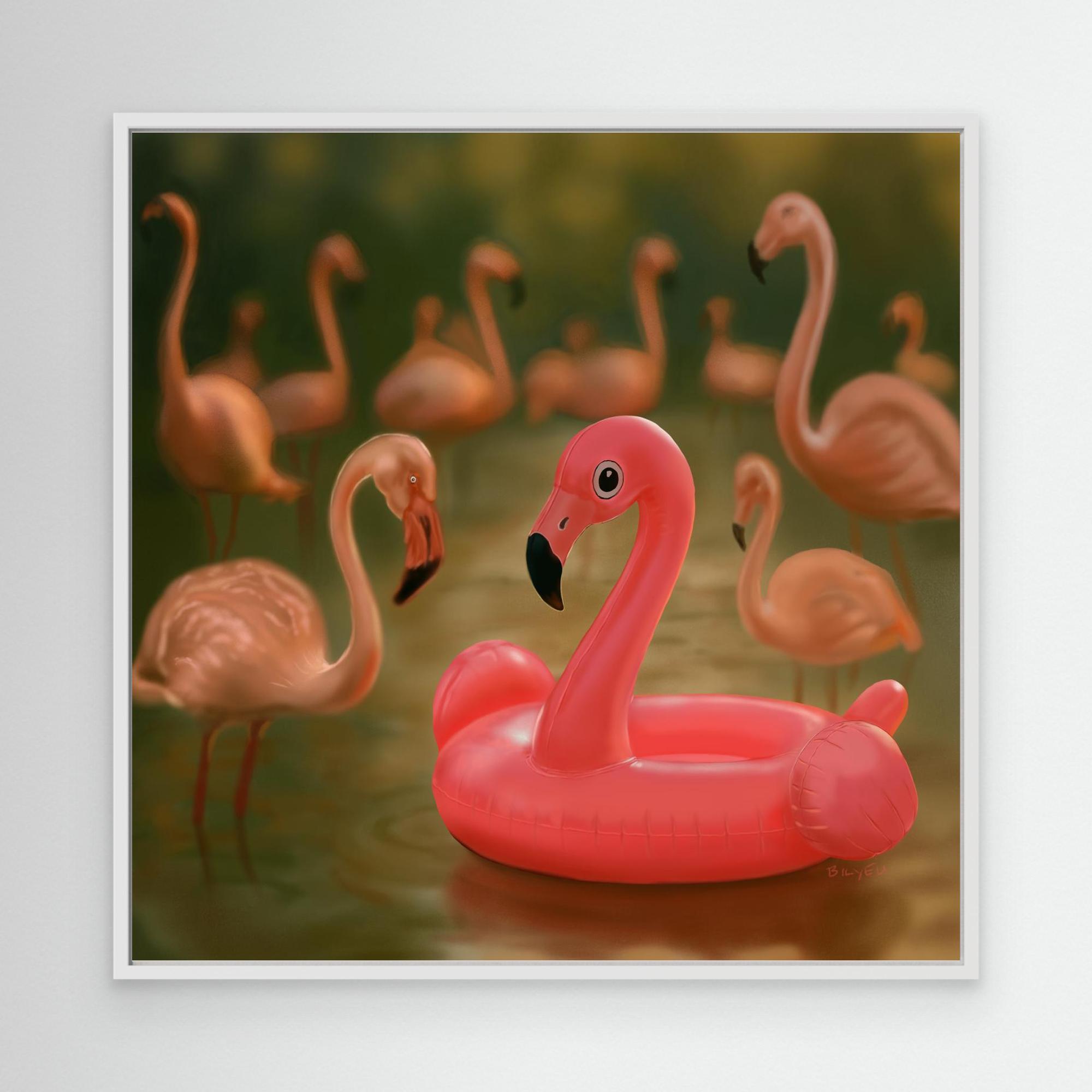 Faux-mingo - Canvas Print