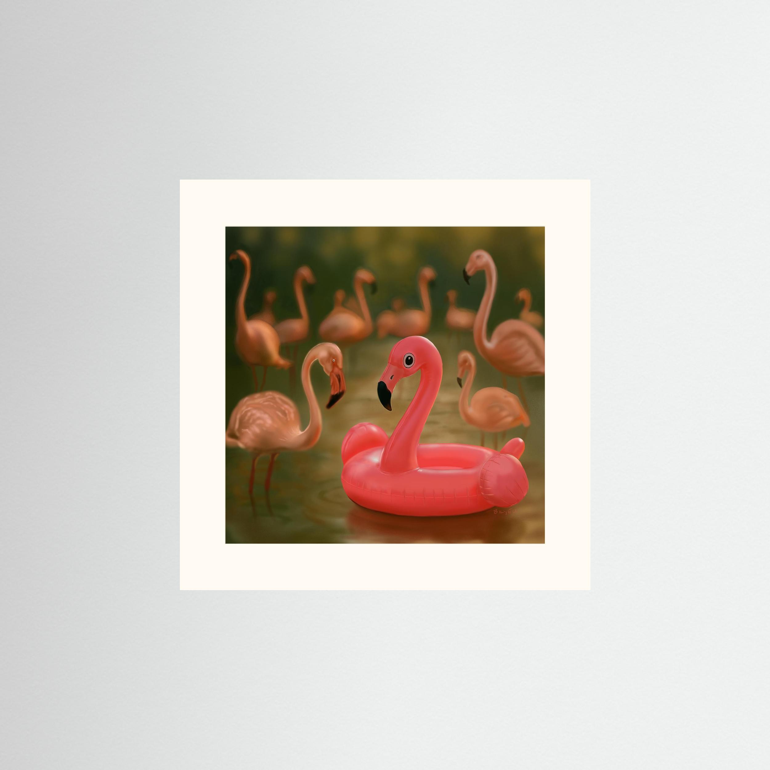 Faux-mingo - Fine Art Paper Print