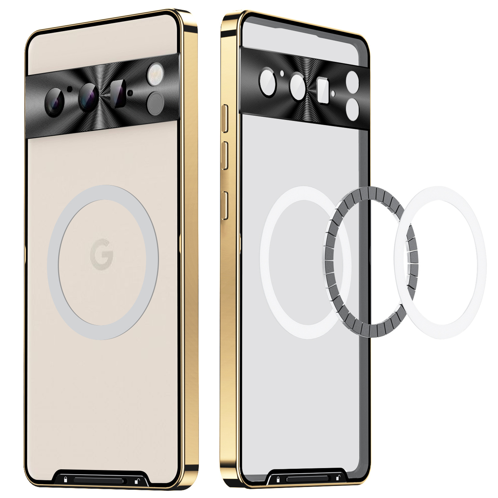 Metallic case border for Pixel 7-9 Pro XL