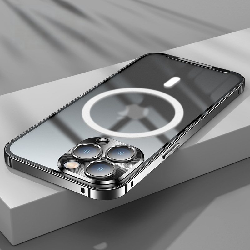 Metallic case for iPhone 12 to 16 Pro Max