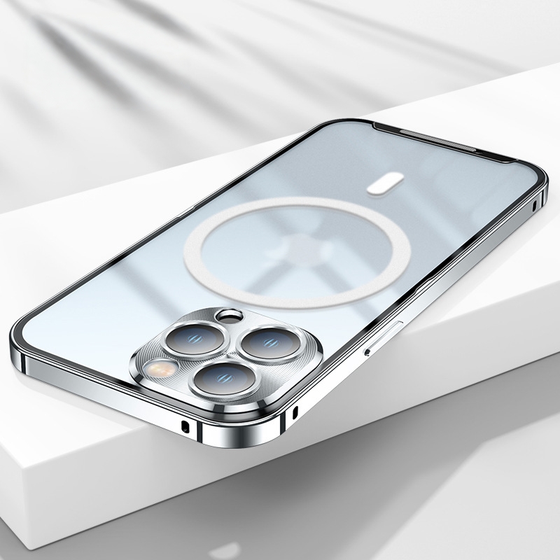 Metallic case for iPhone 12 to 16 Pro Max