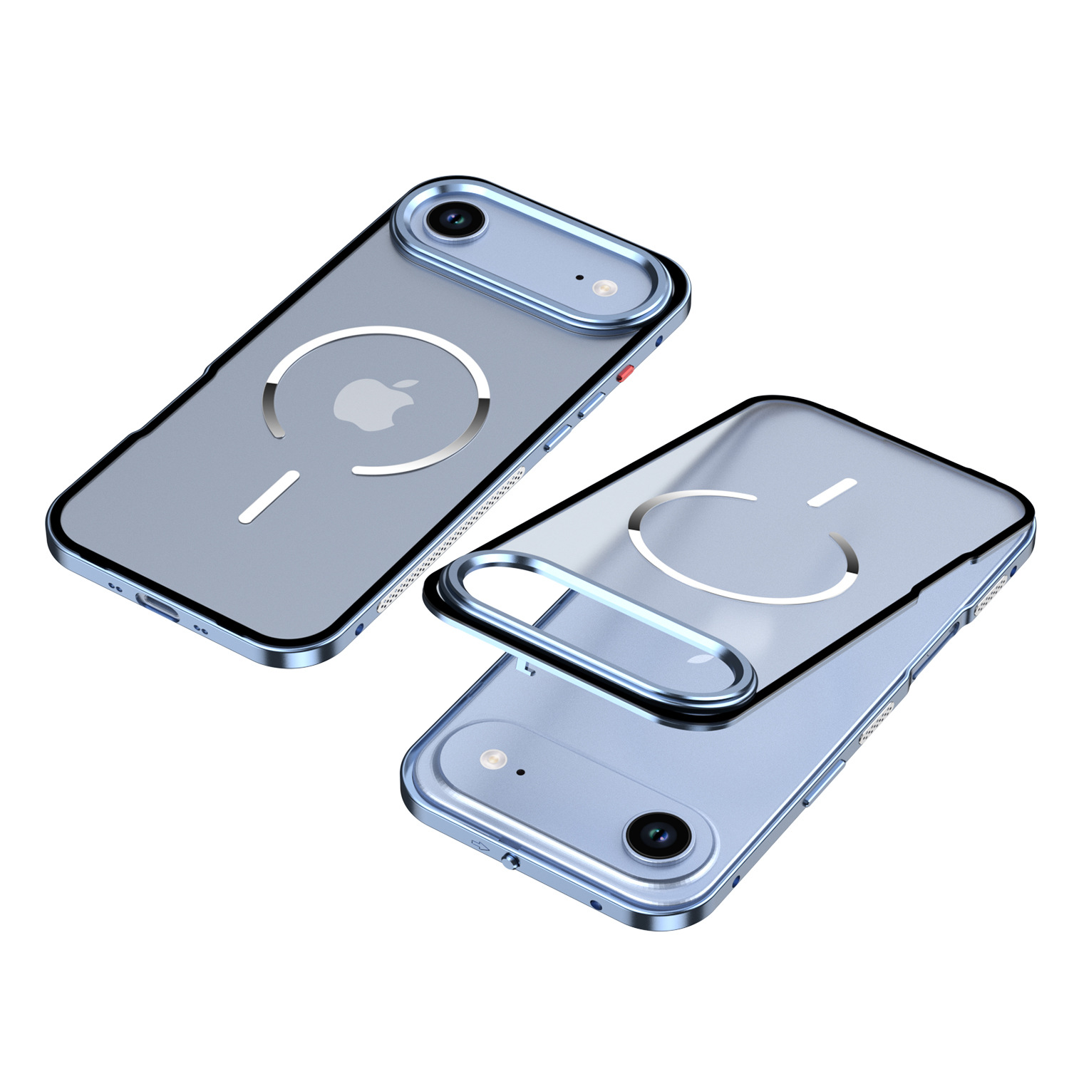 Metallic frame alloy case for 17 Pro Max series compatible with MagSafe charging