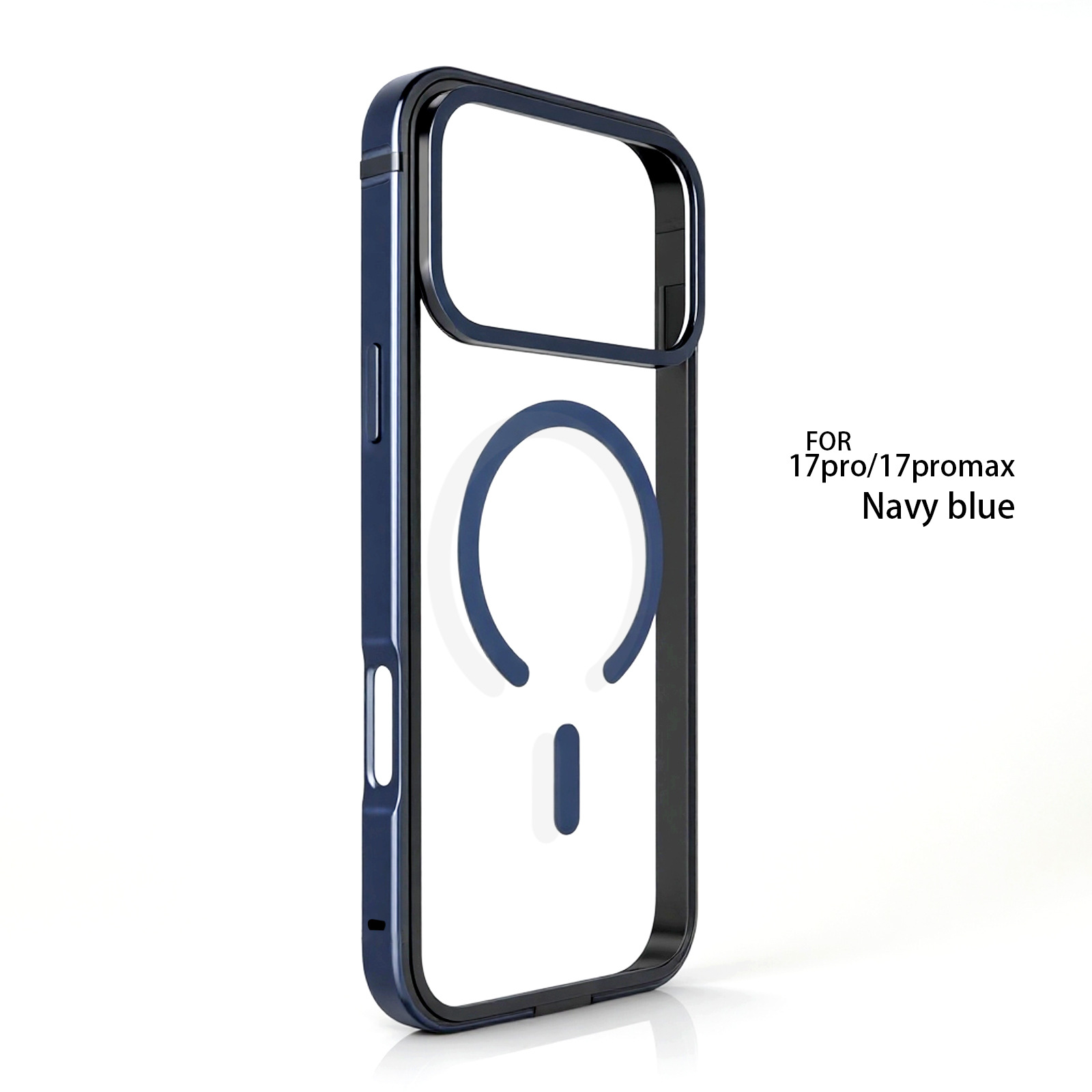 Metallic Edge Case TRANSPARENT BACK with Camera Protection for iPhone 17/ 17 Air/ 17 Pro / 17 Pro Max 
