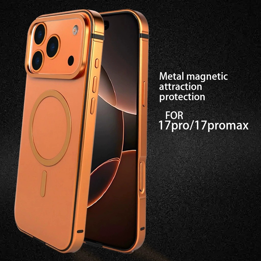 Metallic Edge Case with Camera Protection for iPhone 17/ 17 Air/ 17 Pro / 17 Pro Max 