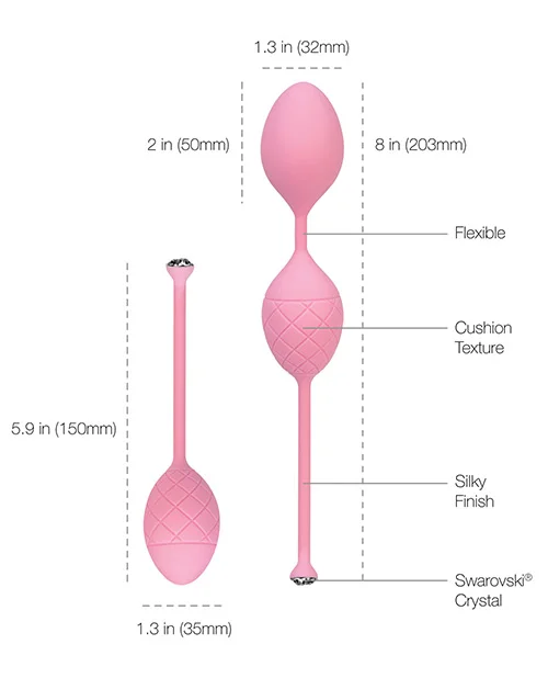 Pillow Talk Frisky Pleasure Balls – Pink