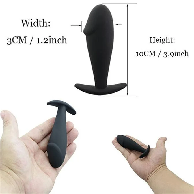 Pretty Love Vibrating Penis Shaped Butt Plug Black