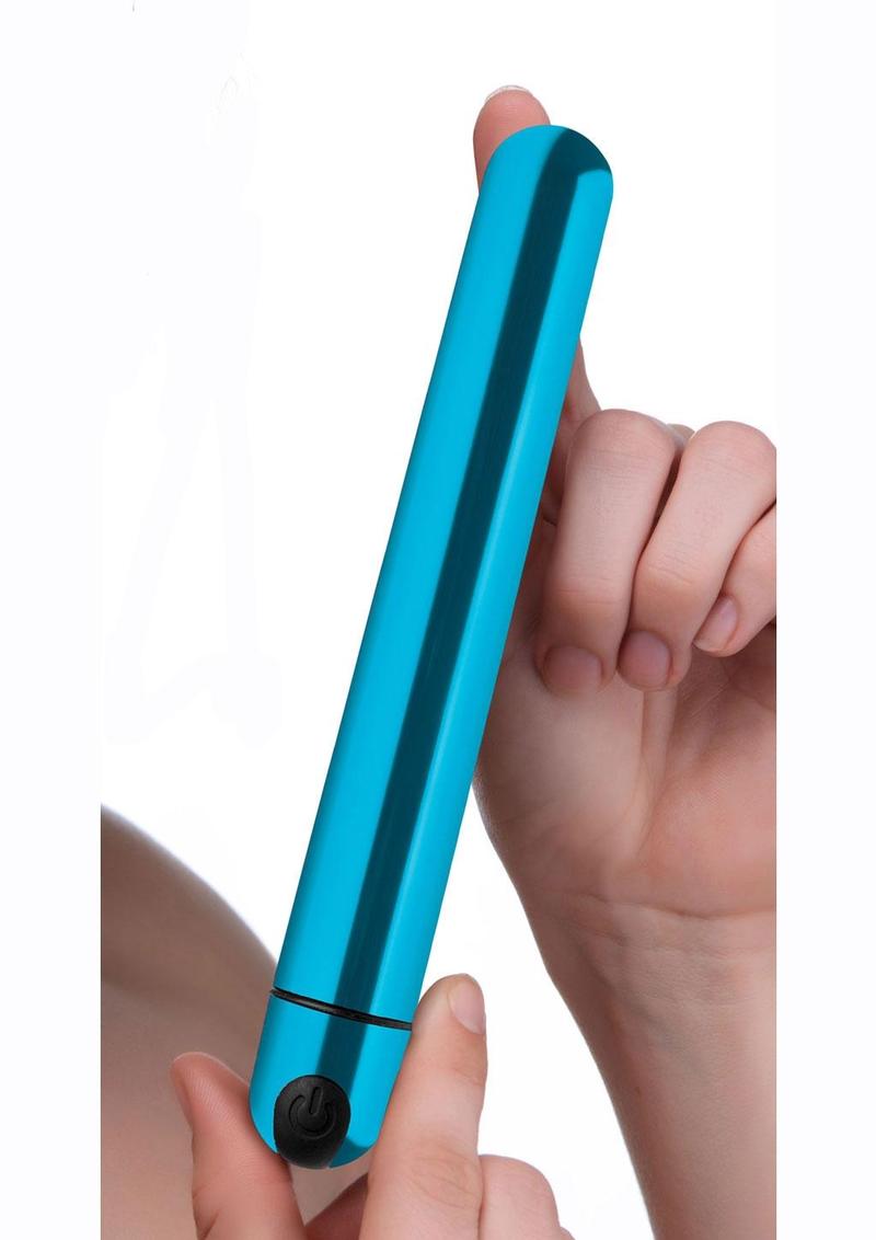 Bang! 10X Slim Metallic Rechargeable Bullet - Blue