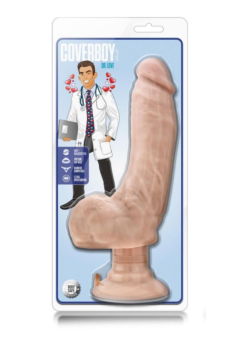 Coverboy Doctor Love Dildo with Balls 10.25in - Vanilla