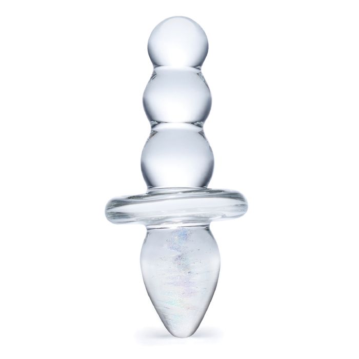Glas Titus Beaded Glass Butt Plug