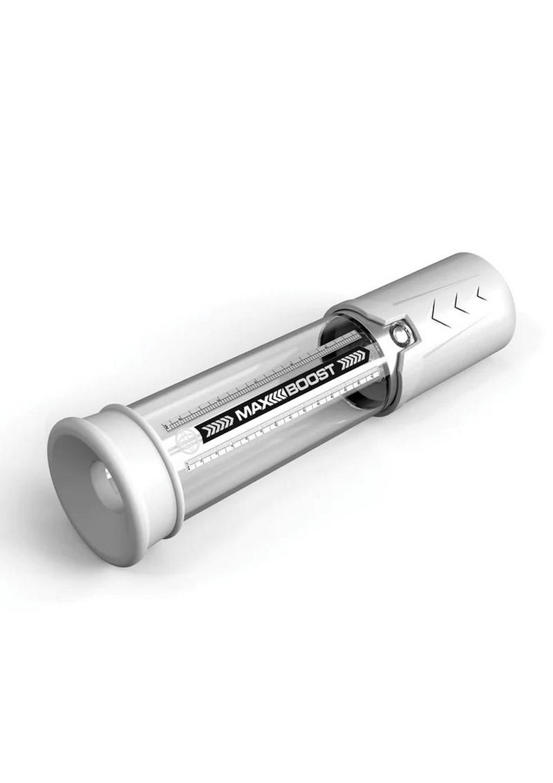 Pump Worx Max Boost Penis Pump - White/Clear