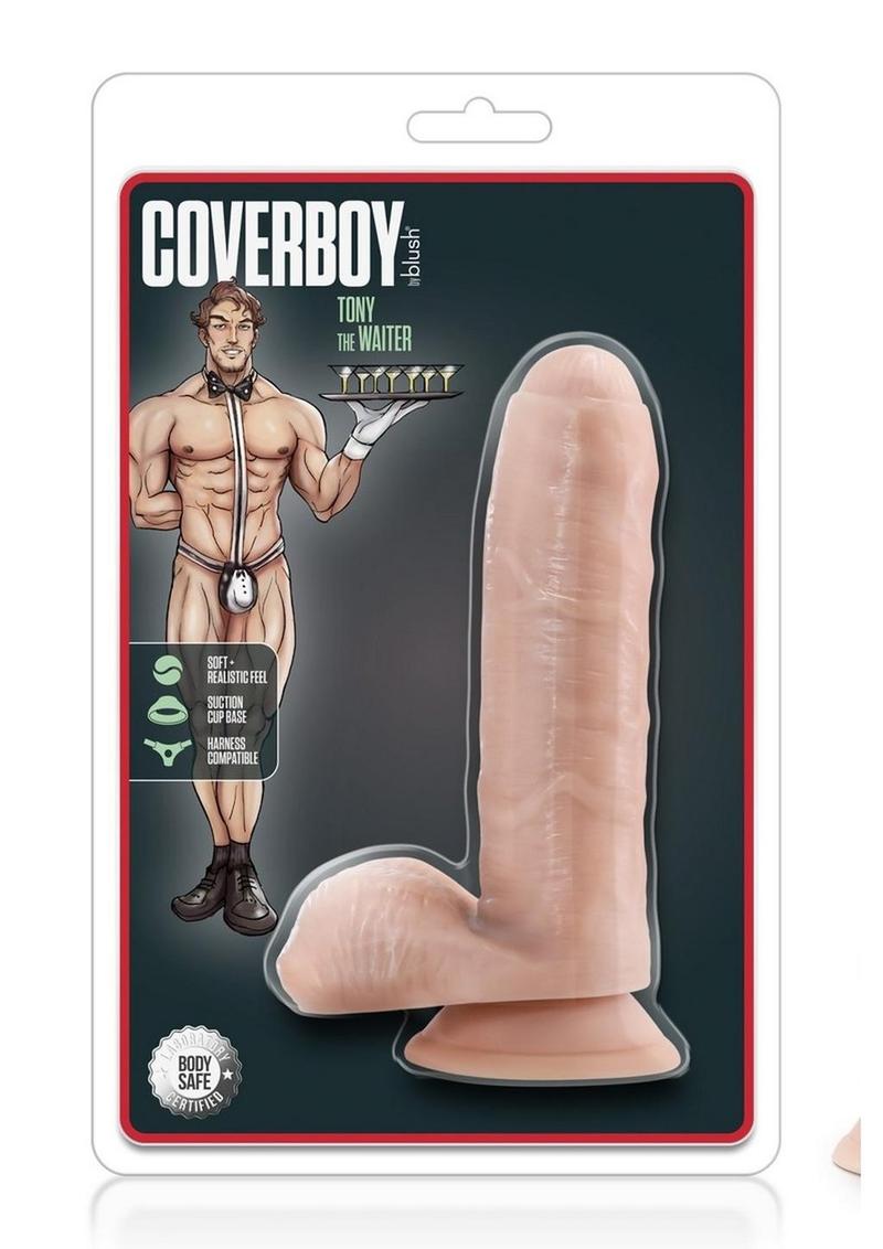 Coverboy Tony The Waiter Dildo with Balls 7in - Vanilla