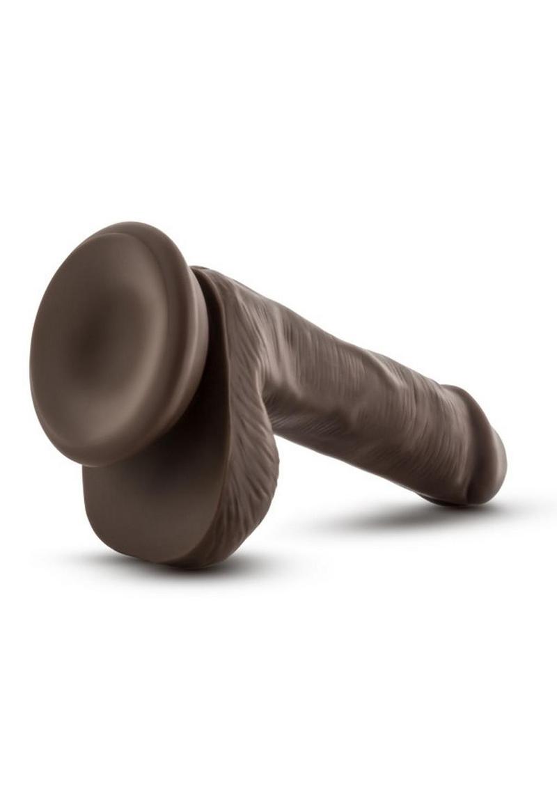 Coverboy Top Gun Tommy Dildo with Balls 6.5in - Chocolate