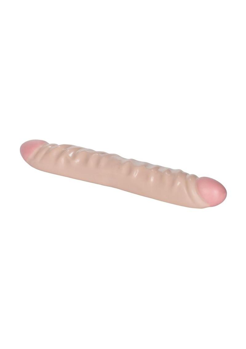 Veined Double Dong 12in - Vanilla