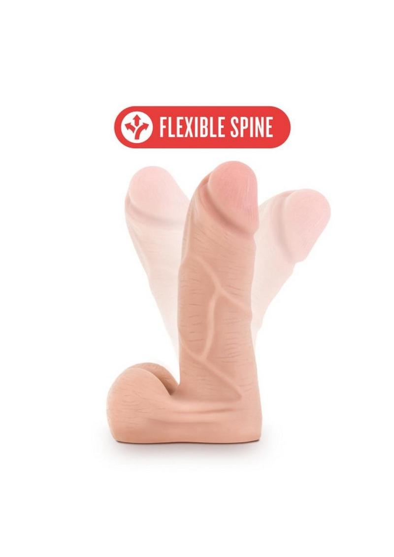 X5 Plus Cock Dildo with Balls 5.5in - Vanilla