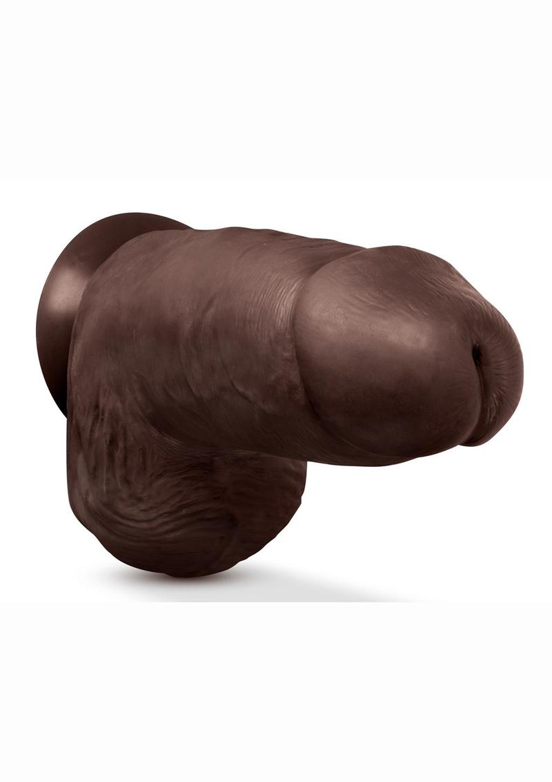 Au Naturel Chub Dildo with Suction Cup 10in - Chocolate