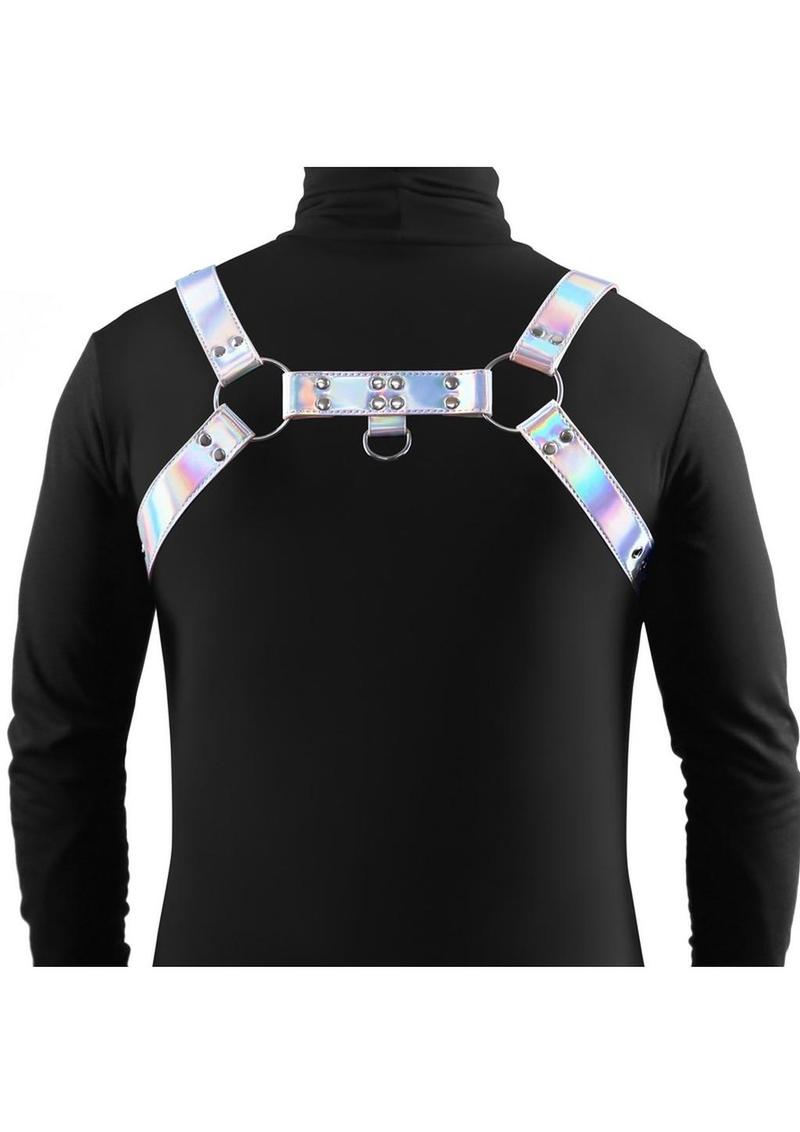 Cosmo Harness Dare Chest Harness - Small/Medium - Rainbow