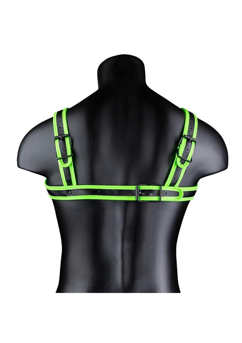 Ouch! Buckle Harness Glow in the Dark - Small/Medium - Green