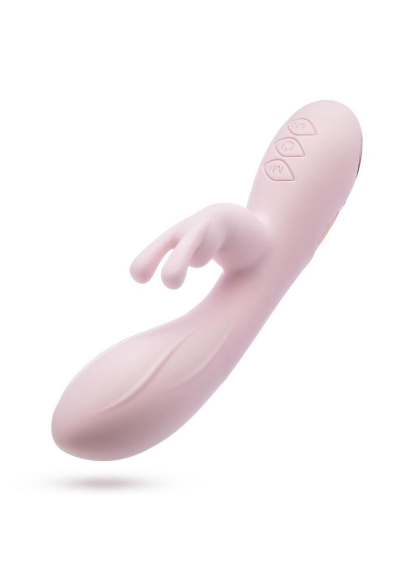 Blush Collection Morgan Rechargeable Silicone Rabbit Vibrator - Pink