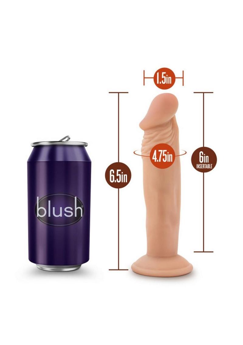 Dr. Skin Silver Collection Dr. Small Dildo with Suction Cup 6in - Vanilla