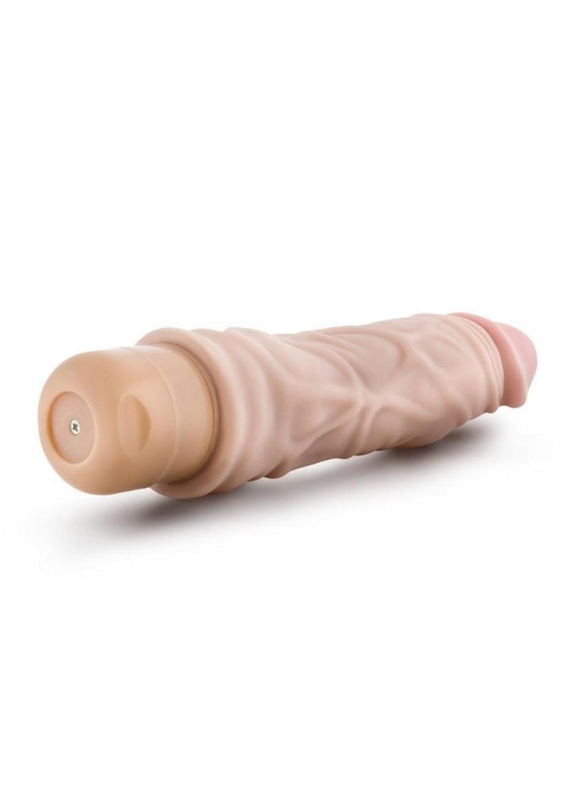 Dr. Skin Silver Collection Cock Vibe 10 Vibrating Dildo 8.5in - Vanilla