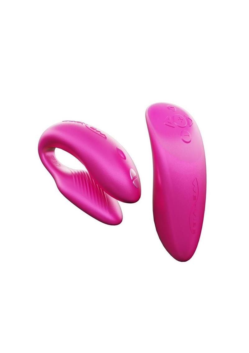 We-Vibe Chorus Rechargeable Couples Vibrator with Squeeze Remote Control - Pink