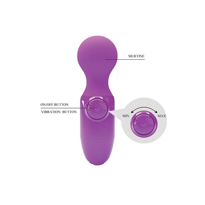 Pretty Love Little Cute Mini Stick Massager - Purple