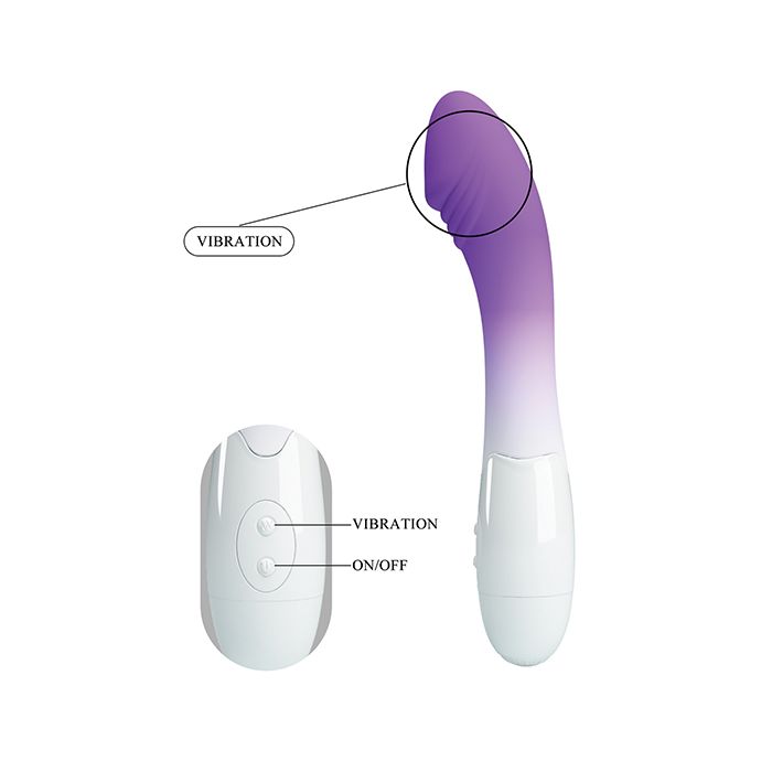 Pretty Love Elemental G-Spot Realistic Vibrator - Purple Ombre